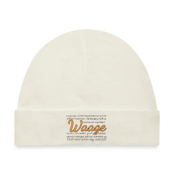 Sternzeichen Waage Eigenschaften - Baby Premium Organic Mütze - Naturweiß - Vorne