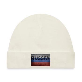 RUSSISCHE FLAGGE RUSSISCHE FLAGGE - Baby Premium Organic Mütze - Naturweiß - Vorne