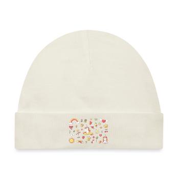 Set Einhorn Querformat - Baby Premium Organic Mütze - Naturweiß - Vorne
