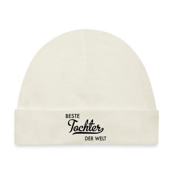 Beste Tochter der Welt - Baby Premium Organic Mütze - Naturweiß - Vorne