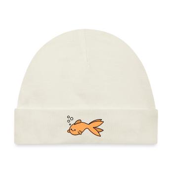Goldfisch - Baby Premium Organic Mütze - Naturweiß - Vorne