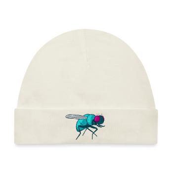 Fliege Stubenfliege Insekt Muscidae - Baby Premium Organic Mütze - Naturweiß - Vorne