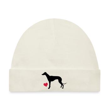 Windhund - Baby Premium Organic Mütze - Naturweiß - Vorne