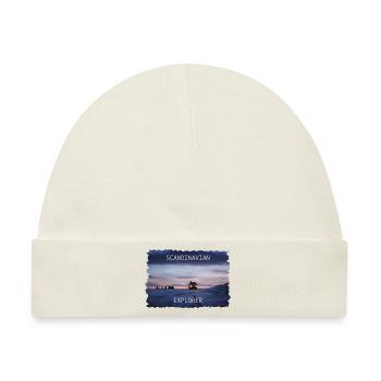Scandinavian Explorer Iceland Norway - Baby Premium Organic Mütze - Naturweiß - Vorne