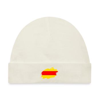 Baden badisch Fahne Flagge - Baby Premium Organic Mütze - Naturweiß - Vorne