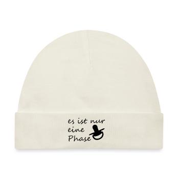 Es ist nur eine Phase - Parenting Design - Baby Premium Organic Mütze - Naturweiß - Vorne