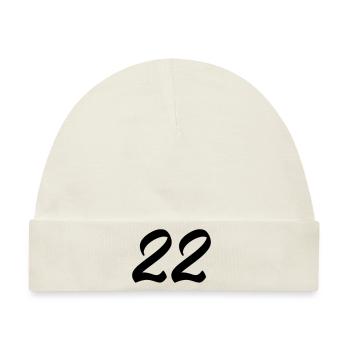 22 - Baby Premium Organic Mütze - Naturweiß - Vorne