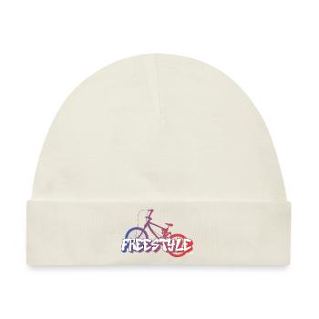 Bicyclette Bmx Freestyle - Urbaninme - Baby Premium Organic Mütze - Naturweiß - Vorne