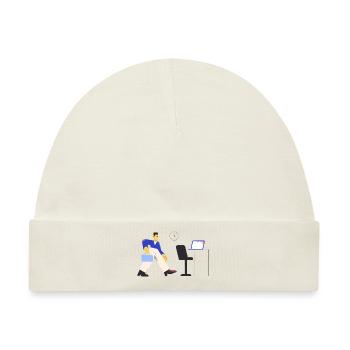 Pablo - Office - Baby Premium Organic Mütze - Naturweiß - Vorne