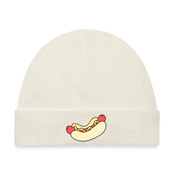 Hot Dog - Baby Premium Organic Mütze - Naturweiß - Vorne