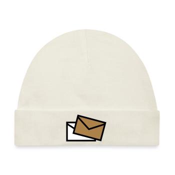 Post - Mail - poste / Brief - letter - lettre - Baby Premium Organic Mütze - Naturweiß - Vorne
