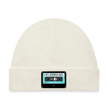 Kassette Hip Hop Mix 90's Design - Baby Premium Organic Mütze - Naturweiß - Vorne