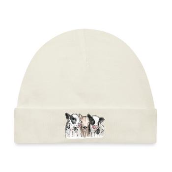 Cows Friends - Baby Premium Organic Mütze - Naturweiß - Vorne
