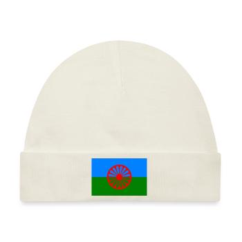 Flagge der Roma - Baby Premium Organic Mütze - Naturweiß - Vorne
