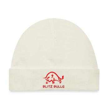 bulle rot - Baby Premium Organic Mütze - Naturweiß - Vorne