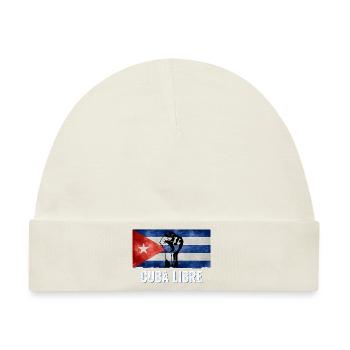 Patria Y Vida - Viva Cuba Libre SOS Cuba - Baby Premium Organic Mütze - Naturweiß - Vorne