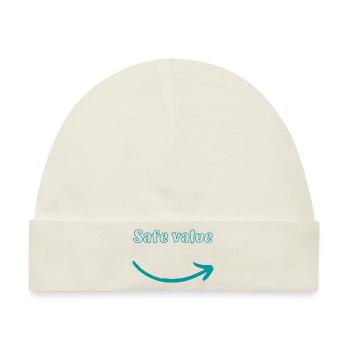Sicherer Wert - Baby Premium Organic Mütze - Naturweiß - Vorne
