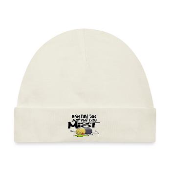 Ich bin zu alt für den mist - Baby Premium Organic Mütze - Naturweiß - Vorne