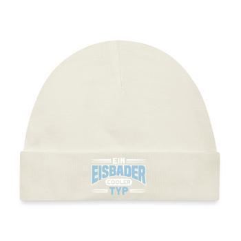 Ein Eisbader Cooler Typ - Baby Premium Organic Mütze - Naturweiß - Vorne