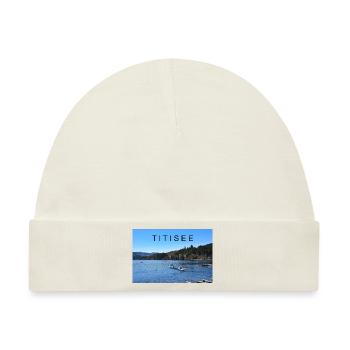 Titisee im Schwarzwald - Baby Premium Organic Mütze - Naturweiß - Vorne