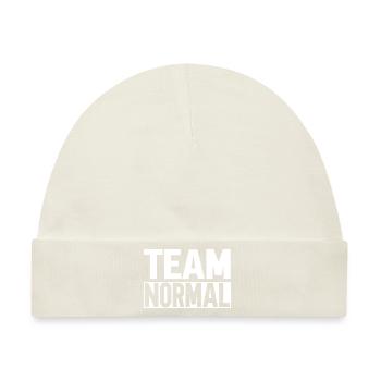 Team Normal - Baby Premium Organic Mütze - Naturweiß - Vorne
