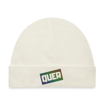 QUER - Baby Premium Organic Mütze - Naturweiß - Vorne