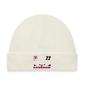 England WM Trikot design - Baby Premium Organic Mütze - Naturweiß - Vorne
