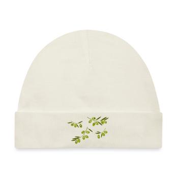 Olive - Baby Premium Organic Mütze - Naturweiß - Vorne