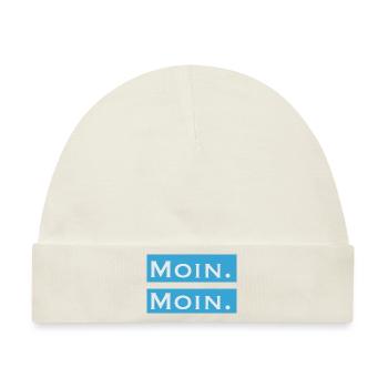 Moin Moin - Baby Premium Organic Mütze - Naturweiß - Vorne