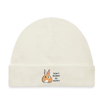 Rabbit - Baby Premium Organic Mütze - Naturweiß - Vorne