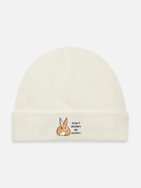Rabbit - Baby Premium Organic Mütze - Naturweiß