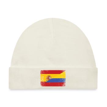 Colombia España Bandera Colombiana Regalo - Baby Premium Organic Mütze - Naturweiß - Vorne