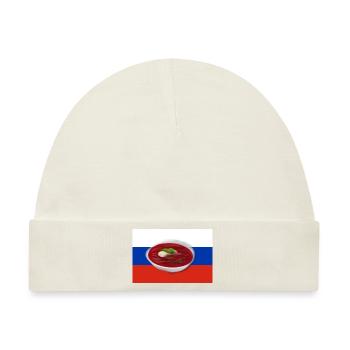 Borschtsch, Russische Suppe - Baby Premium Organic Mütze - Naturweiß - Vorne
