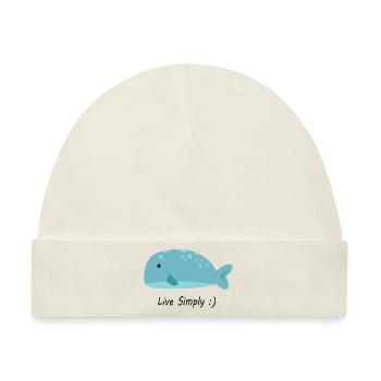 Live Simply - Baby Premium Organic Mütze - Naturweiß - Vorne