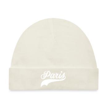 paris swoosh - Baby Premium Organic Mütze - Naturweiß - Vorne