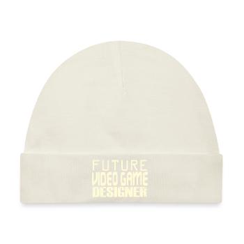 Future Video Game Designer - Baby Premium Organic Mütze - Naturweiß - Vorne