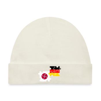 Japan Deutschland Flagge Japaner - Baby Premium Organic Mütze - Naturweiß - Vorne