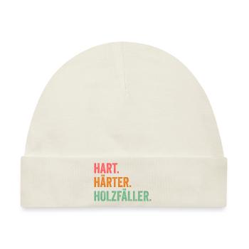 Waldarbeiter Förster Waldarbeit Holzfäller - Baby Premium Organic Mütze - Naturweiß - Vorne