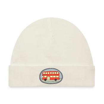 Bus Design - Baby Premium Organic Mütze - Naturweiß - Vorne