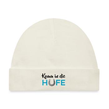 Komm in die Hufe - Baby Premium Organic Mütze - Naturweiß - Vorne