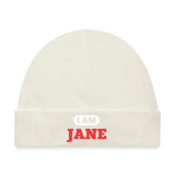 Jane Name Saying für stolze Janes - Baby Premium Organic Mütze - Naturweiß - Vorne