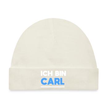 Carl Name Spruch für stolze Carls - Baby Premium Organic Mütze - Naturweiß - Vorne