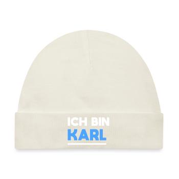Karl Name Spruch für stolze Karls - Baby Premium Organic Mütze - Naturweiß - Vorne