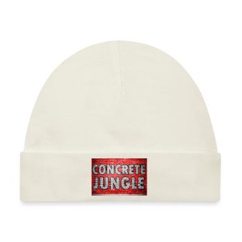 Concrete Jungle Ziegelsteinmauer Graffiti - Baby Premium Organic Mütze - Naturweiß - Vorne