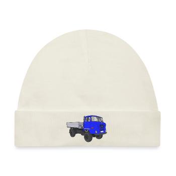 W50 LKW NVA Baustellen W50 DDR - Baby Premium Organic Mütze - Naturweiß - Vorne