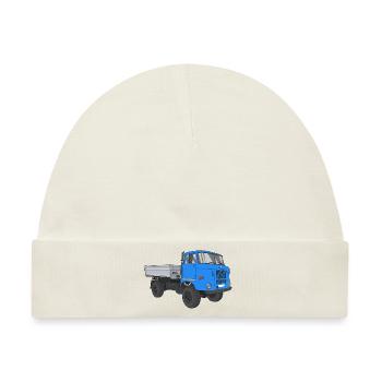 W50 LKW NVA Baustellen W50 DDR - Baby Premium Organic Mütze - Naturweiß - Vorne