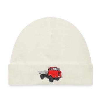 W50 LKW NVA Baustellen W50 DDR - Baby Premium Organic Mütze - Naturweiß - Vorne