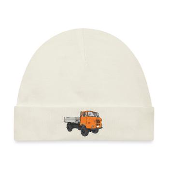 W50 LKW NVA Baustellen W50 DDR - Baby Premium Organic Mütze - Naturweiß - Vorne