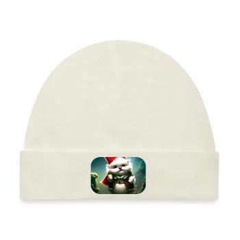 Christmas Gnome - Baby Premium Organic Mütze - Naturweiß - Vorne
