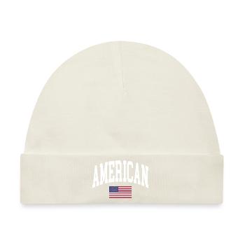 American - Baby Premium Organic Mütze - Naturweiß - Vorne